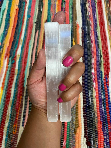Selenite Stick Wands 6”